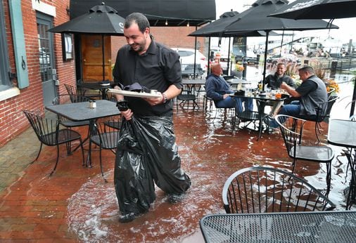 The tide is ‘wicked high.’ It’s a glimpse into Boston’s future if climate change continues to worsen. - The Boston Globe