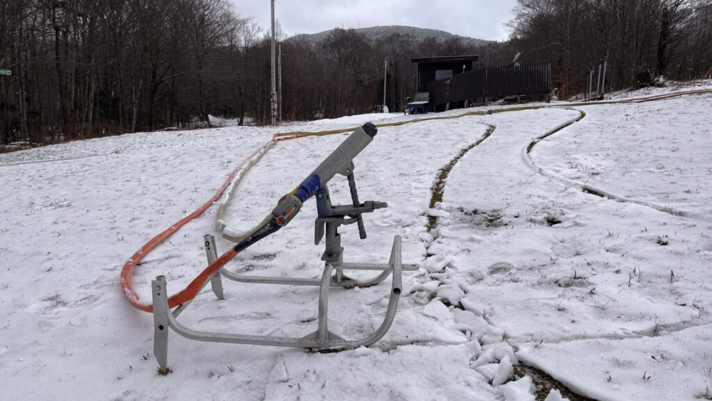 Ski resorts rely on snowmaking to get through winter. Climate change is making that harder