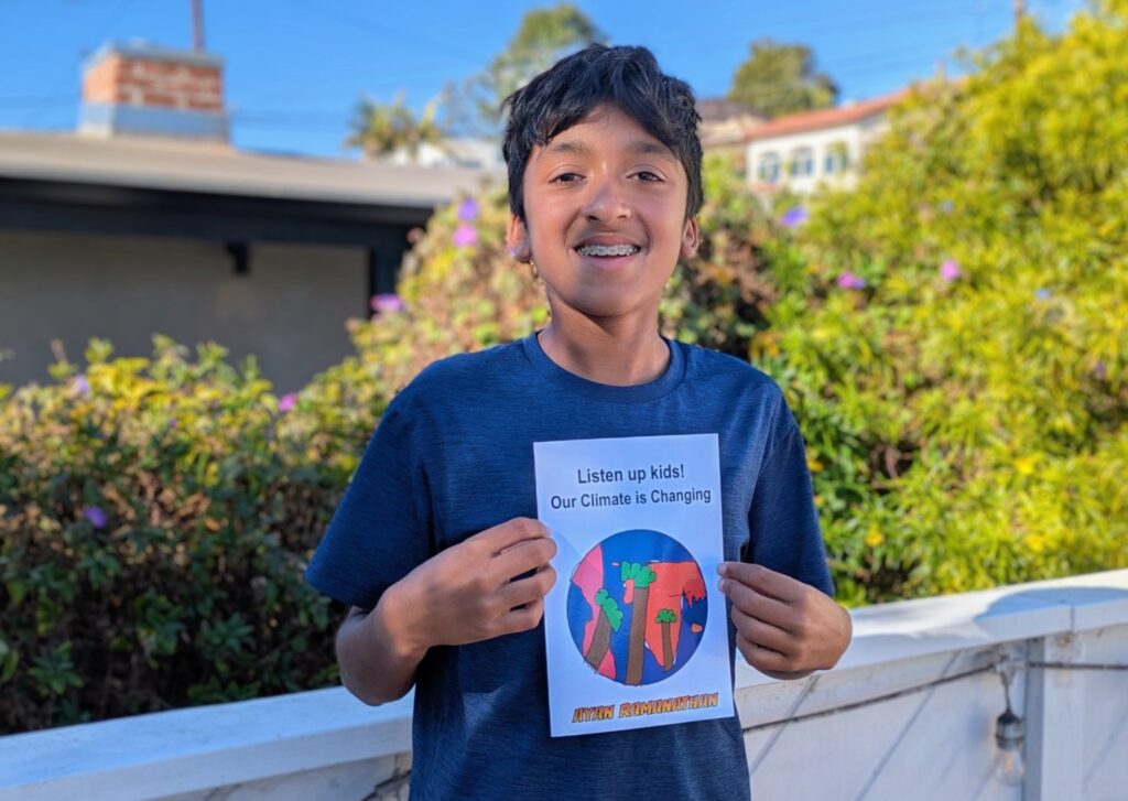 Pacific Beach boy pens book for kids about climate change